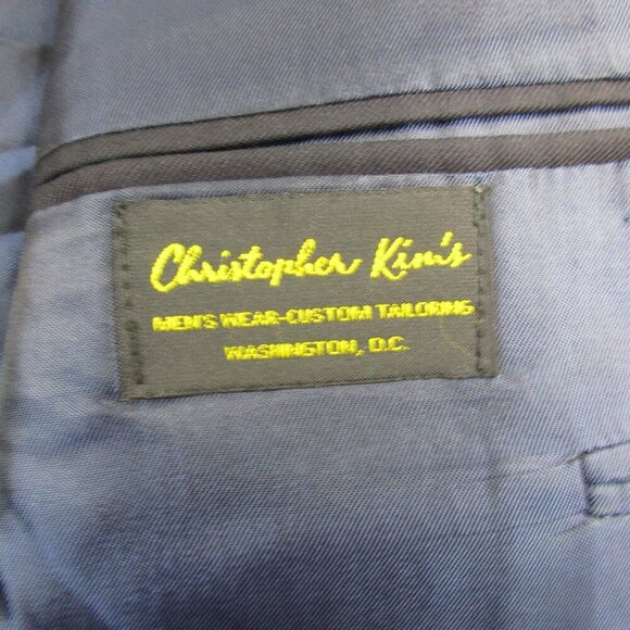 Hickey Freeman Blazer Jacket Mens Navy Long Sleeve Notch Lapel Single Breasted - Picture 6 of 10